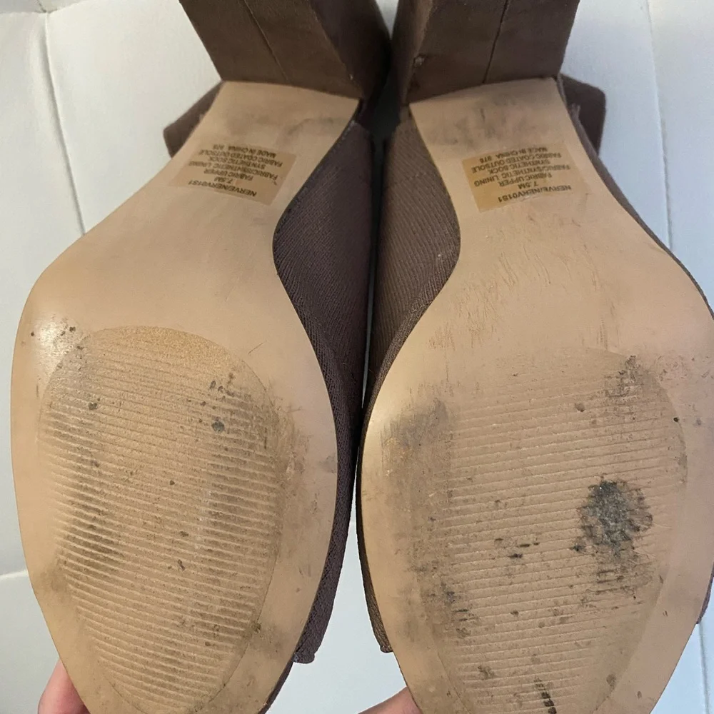 Steve Madden Mauve Neutral Knit Heels